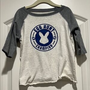 Sweet Wink | (4T) Gray 'Egg Hunt Champion' Raglan Shirt